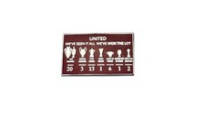 MANCHESTER UNITED CHAMPIONS WALL  PIN BADGE FREE UK 4HR POST
