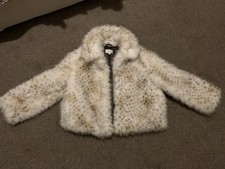 M&S  Faux Fur Jacket Size 14