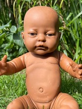 Vintage Black Reborn Baby Doll Figure Toy