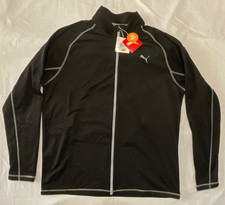 PUMA Black Golf Fairway Full Zip Long Sleeve Midlayer UK XXL  50+UPF Brand New