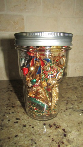 Jewelry jar crafting junk - jewelry,