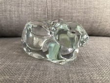 Glass Rabbit Candle Holder