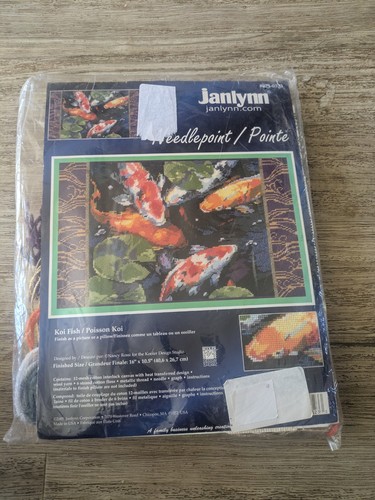 Janlynn needlepoint koi kit - janlynn,