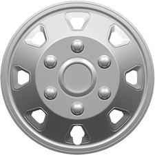 FOR FORD TRANSIT CONNECT 15" INCH WHEEL TRIMS HUB CAPS SILVER ITAH DEEP DISH 4PC