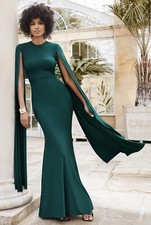Maxi Dress - full length With cape Sleeves size 6