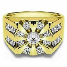 Men's Pinky Band Ring Round