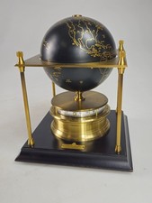 The Royal Geographical Society World Revolving Globe Annular Clock 1979 