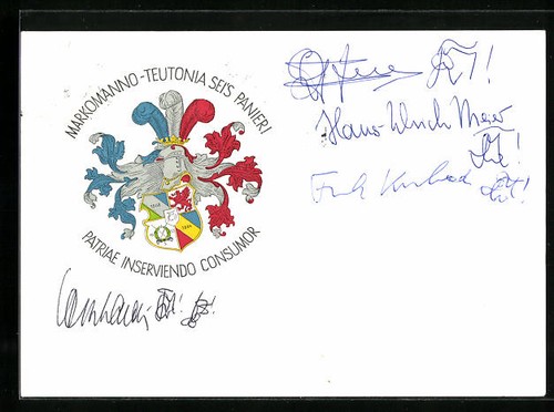 Postcard markomanno teutonia - postcard, markomanno-teutonia