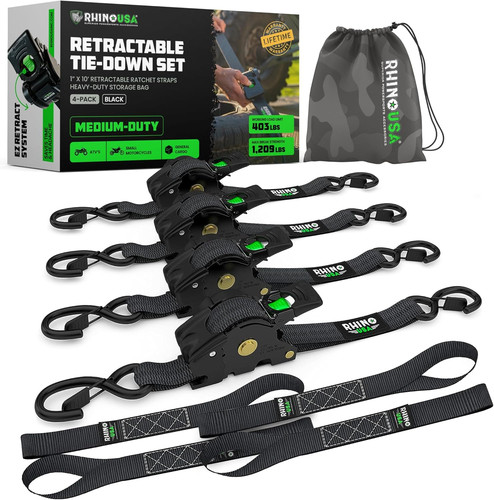 Rhino usa retractable ratchet - usa,