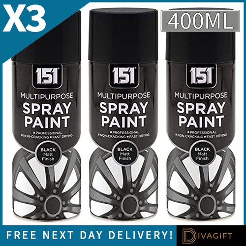 Black matt finish spray - black,