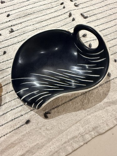 Rare aksini black white bowl - rare,