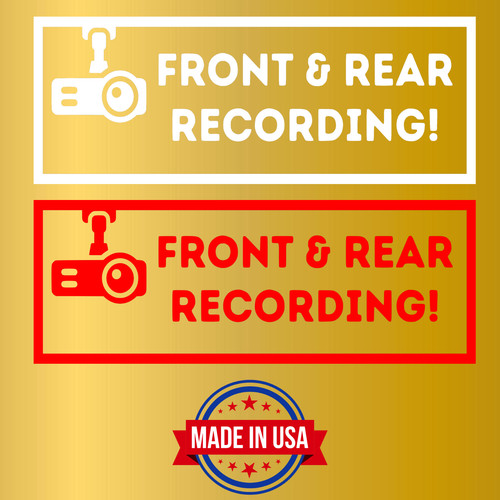 Dash cam recording - recording, sticker