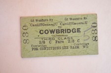 Railway Ticket GWR Cardiff