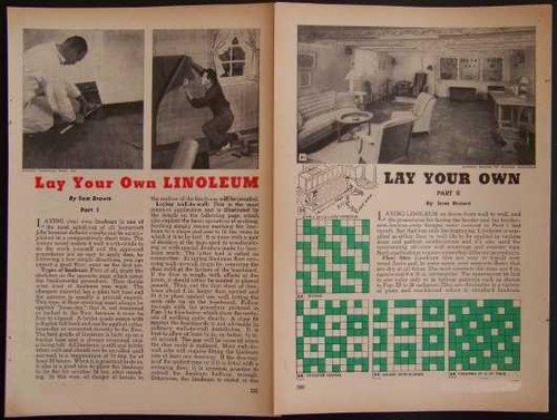 Linoleum how lay green - linoleum, how-to