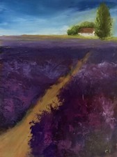 Lavender Fields Oil Painting