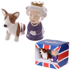 Queen and Corgi Salt & Pepper
