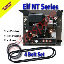 ELF NT SERIES 16MM Cine Film Projector Drive Belts - Full Set Of 4
