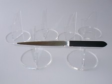 6 pack of clear acrylic angled