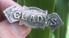Vintage Sterling Silver Name