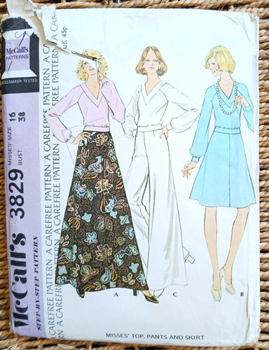 Vintage 1970s mccall pattern - 1970s,