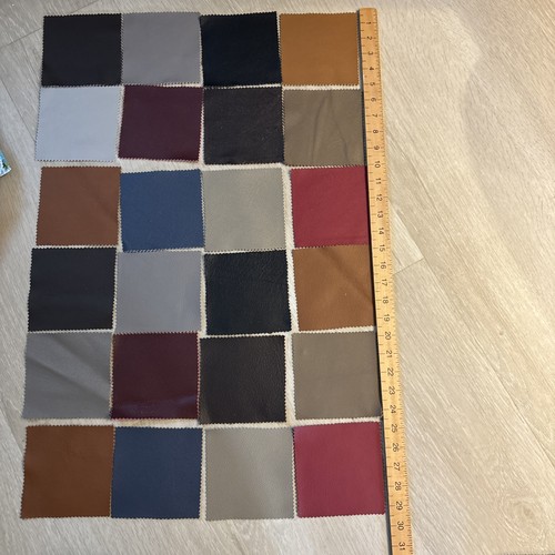 Leather pieces multicoloured - leather,