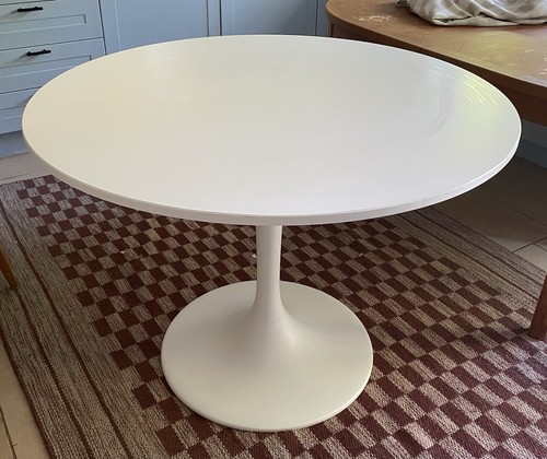 Ikea docksta white round - white,