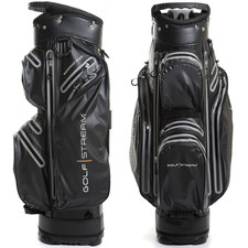 GOLFSTREAM 14-WAY WATERPROOF GOLF CART TROLLEY BAG - BLACK / NEW 2025 MODEL