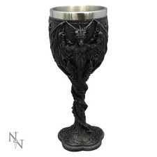 Gothic Black Dragon Wine Goblet Chalice Dragons Fantasy Fan Drinkware Gift Idea