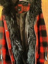 River Island Red Check Faux