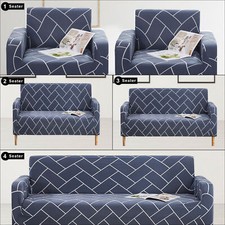 1/2/3/4 Seater Elastic SOFA COVERS Stretch Settee Slipcover Furniture Protector
