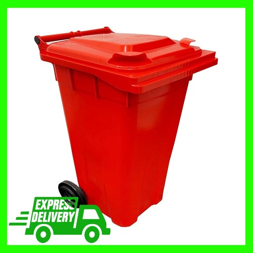 Red large 240l waste rubbish - waste,