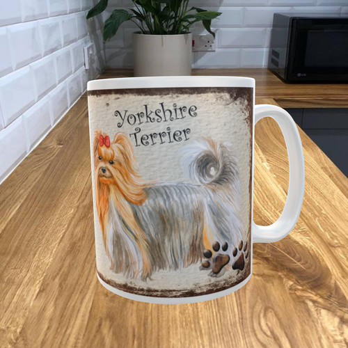 Yorkshire terrier 11oz - yorkshire, coffee