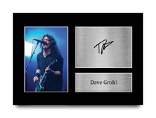 Dave Grohl Signed Pre Printed Autograph A4 Photo Gift For a Foo Fighters Fan