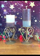 Set of 2 DEBENHAMS Gold Metal