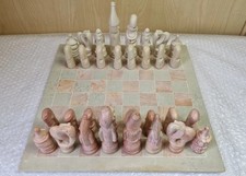 Vintage Soapstone Chess Set 