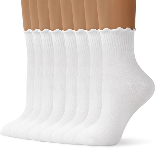 Pairs womens ruffle socks - 8,