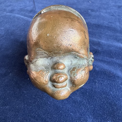 Brass copper dolls head - head, mold