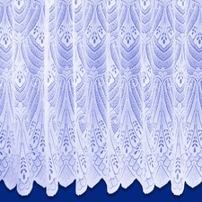 Milan Contemporary White Heavy Net Curtain  Sold In Set Sizes  Free Postage