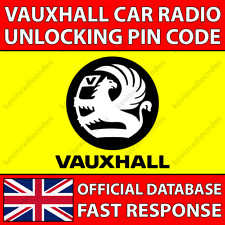 ✅VAUXHALL RADIO PIN CODE DECODE UNLOCK TOUCH & CONNECT CORSA INSIGNIA ZAFIRA✅