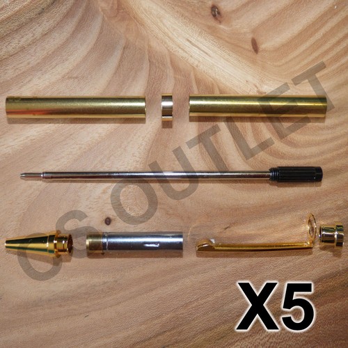 Gold slimline pen - kits, x