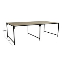 1.2M (4') Wide 3.7M - 4.3M Long Steel Framed Strong Portable Market Stall Table 