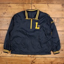 Vintage Rennoc Windbreaker Jacket XL Baseball Pullover Blue
