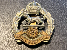 Royal Hampshire  Regiment  Cap Badge GENUINE