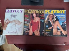 Three Vintage Playboy Magazine