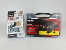 Trend 3 in 1 Pocket Hole Jig PH/JIG/BK  + PH/8X37/200C Screws