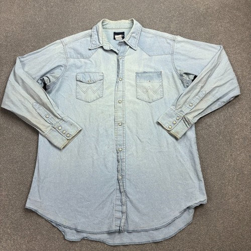 Wrangler denim shirt adult - denim,