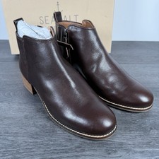 Seasalt Brown Leather Ankle