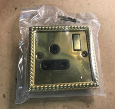 Georgian Brass 1 Gang Switched