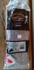 Original Rockford Red Heel Socks 6851-2 2 Pair Size Large 10-11 Sock Monkey Kit