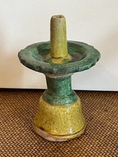 Chinese Ming Dynasty Sancai Glazed Bell Based Pedestal Incense Burner